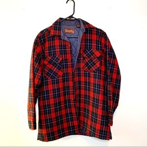 Grizzly Quilted Plaid Shirt Jacket